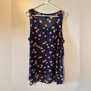 Torrid high low sheer blouse